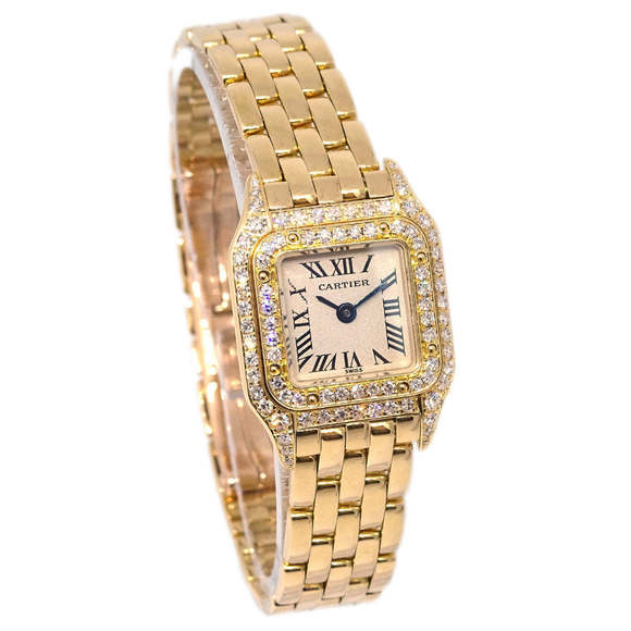 CARTIER Mini Panthere Ref.11311 Watch 18KYG Diamond 122145 - Picture 1 of 7